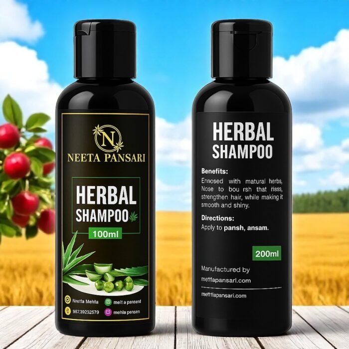 Herbal Shampoo – Ayurvedic Natural Shampoo for Dandruff Control, Hair Fall, Itchy Scalp