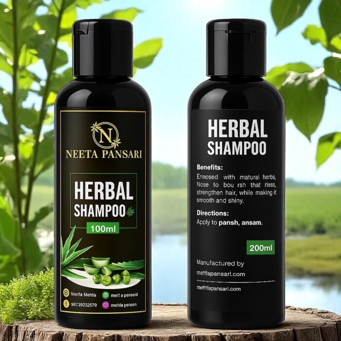 Herbal Shampoo – Ayurvedic Natural Shampoo for Dandruff Control, Hair Fall, Itchy Scalp