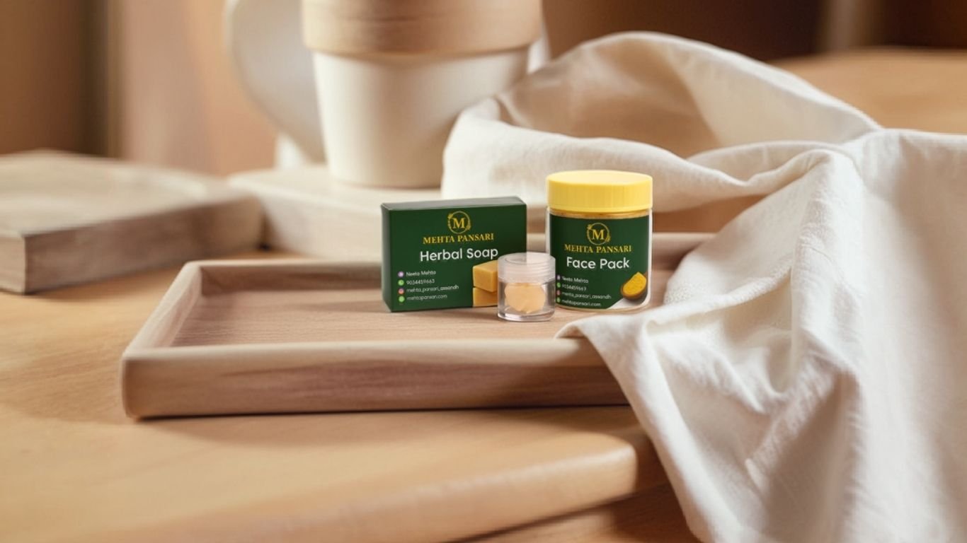 Herbal Soap & Face Pack – Mehta Pansari Ayurvedic Skin Care Combo
